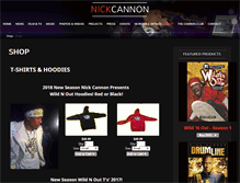 Tablet Screenshot of nickcannonstore.com